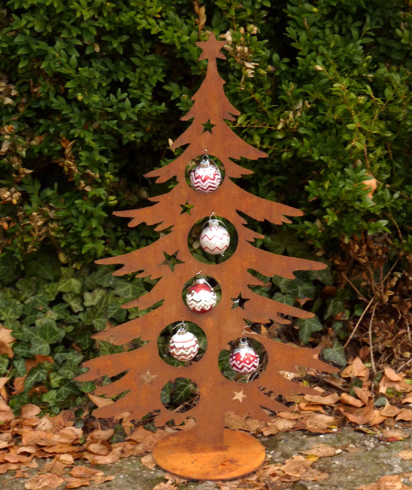 Edelrost Rost Dekotanne klein 60 cm Metall Weihnachtsbaum Tannenbaum eBay